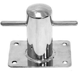 Кнехт одинарный 60 мм с основанием нерж сталь (020202T)